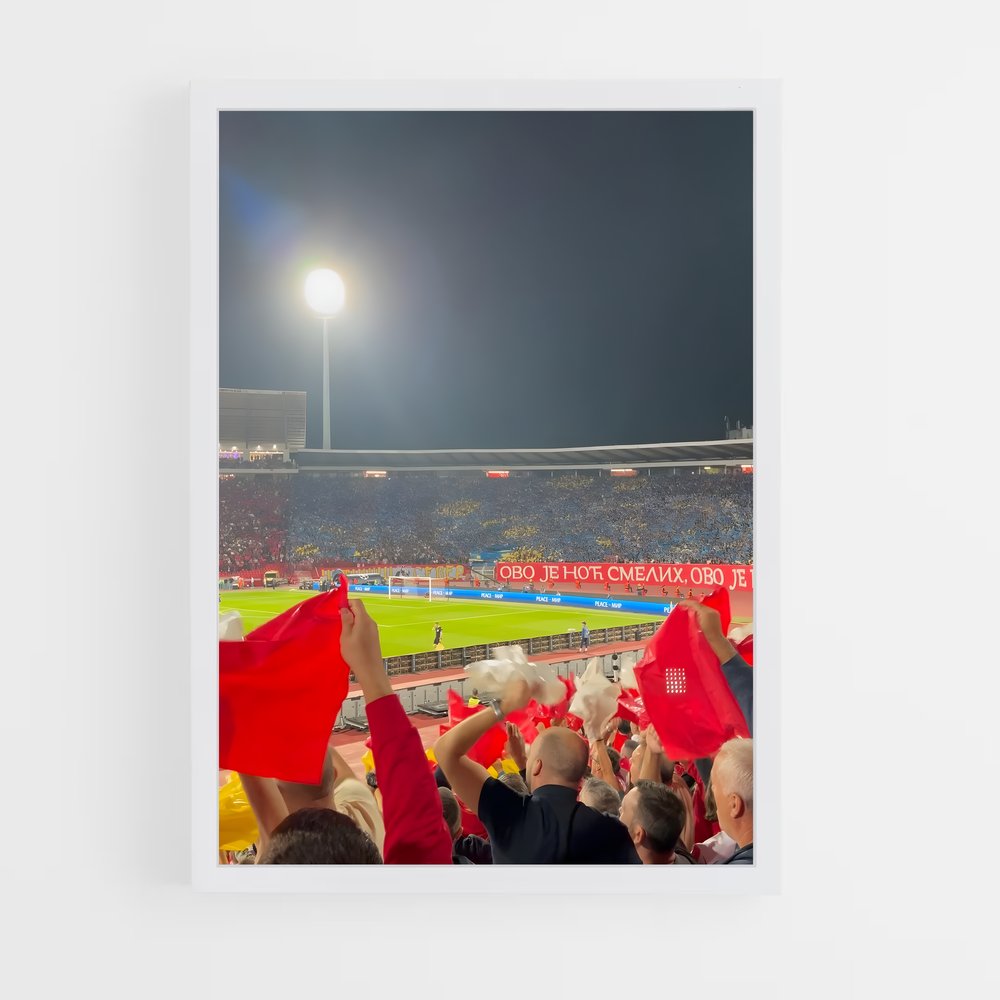 Poster La Foule Rouge – affiche Basketball (vue 3)